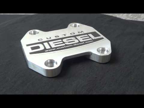 Dodge EGR Delete Blockoff Plate - YouTube