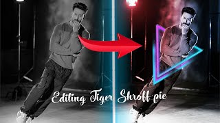 Editing Tiger Shroff image  | Neon glowing effect | Anshul Singh Gurjar | photoshop tutorial | screenshot 1