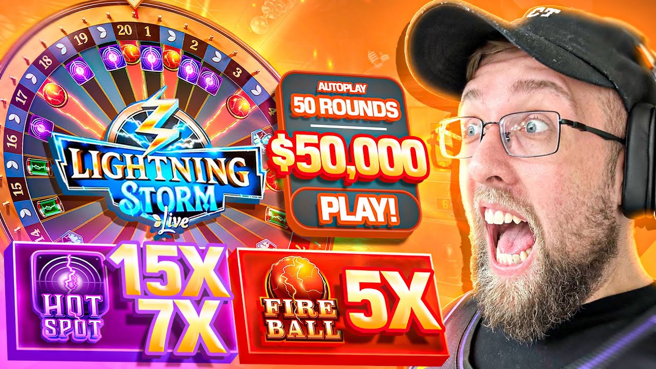 I TOOK $50,000 TO LIGHTNING STORM FOR MY 50K SUBSCRIBER SPECIAL! (INSANE)