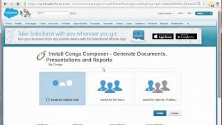 Steps to Install Conga Composer via AppExchange