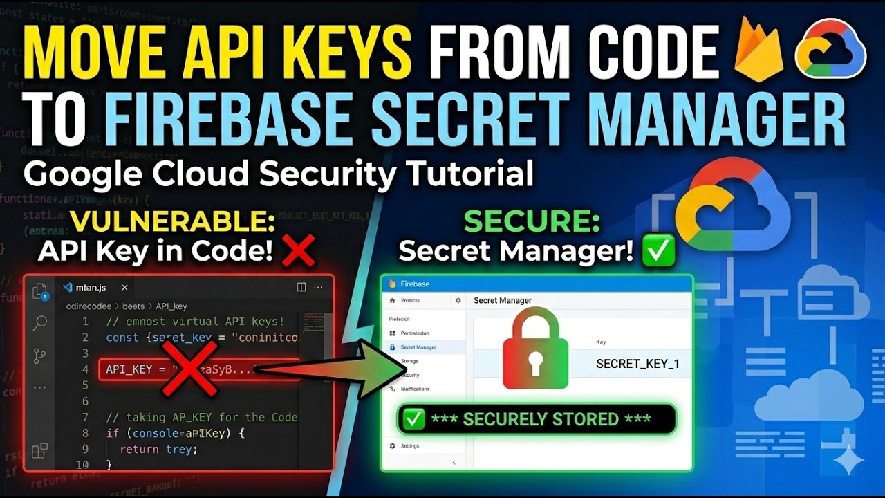 How to Move API Keys from Code to Firebase Secret Manager | Google ...