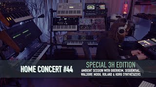 Home Concert #44 (3h Ambient set with Moog, Oberheim, Roland & Waldorf synths)