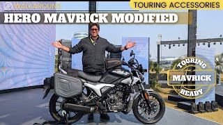 Hero Mavrick 440 Modified For Touring With Official Accessories : walkaround & first look review