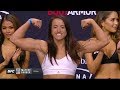 Roxanne Modafferi vs. Maycee Barber - Weigh-in Face-Off - (UFC 246: McGregor vs. Cerrone) - /r/WMMA