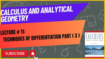 Techniques of Differentiation | Lecture 11 | Calculus and Analytical Geometry #mathematics #calculus