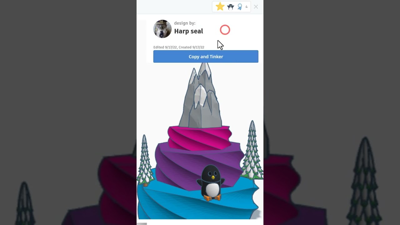 Meet Tinkercad Designer Harp Seal! Shoutout 