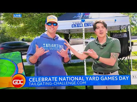 Talking National Yard Games Day On Live TV