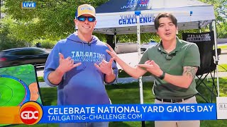 Talking National Yard Games Day On Live Tv