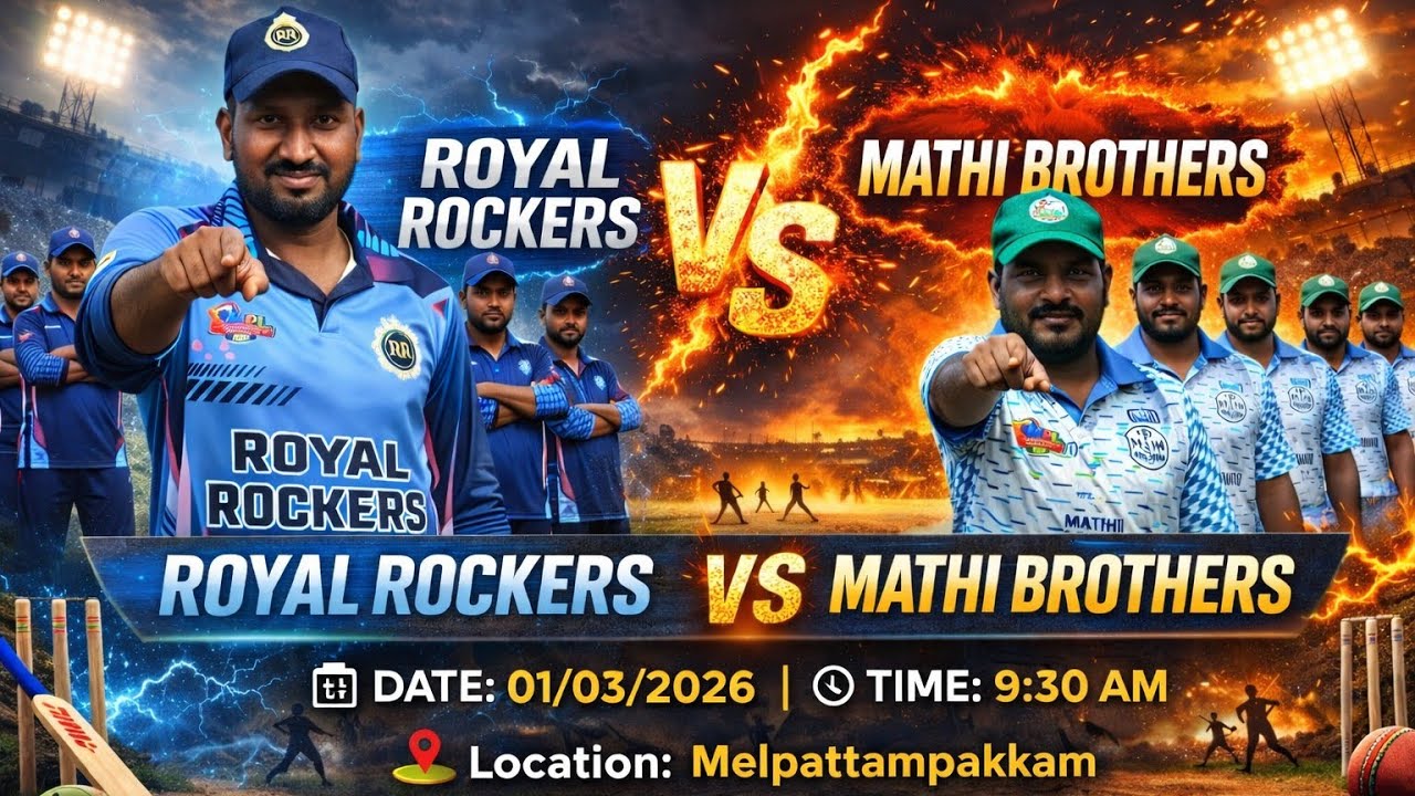 ROYAL ROCKERS VS MATHI BROTHERS #cricket
