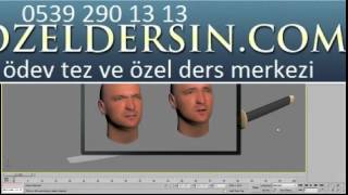 Animating Facial Expressions Using the Morpher Modifier -- Part 1 0539 290 13 13 | bitirme tezi