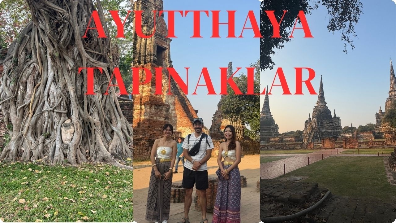 AYUTTHAYA, TAYLAND - ESKİ BAŞKENT, TAPINAKLAR