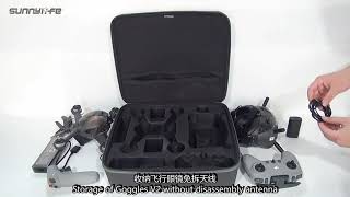 Sunnylife Tas DJI FPV Combo Bag Shock Proof Carrying Case screenshot 5