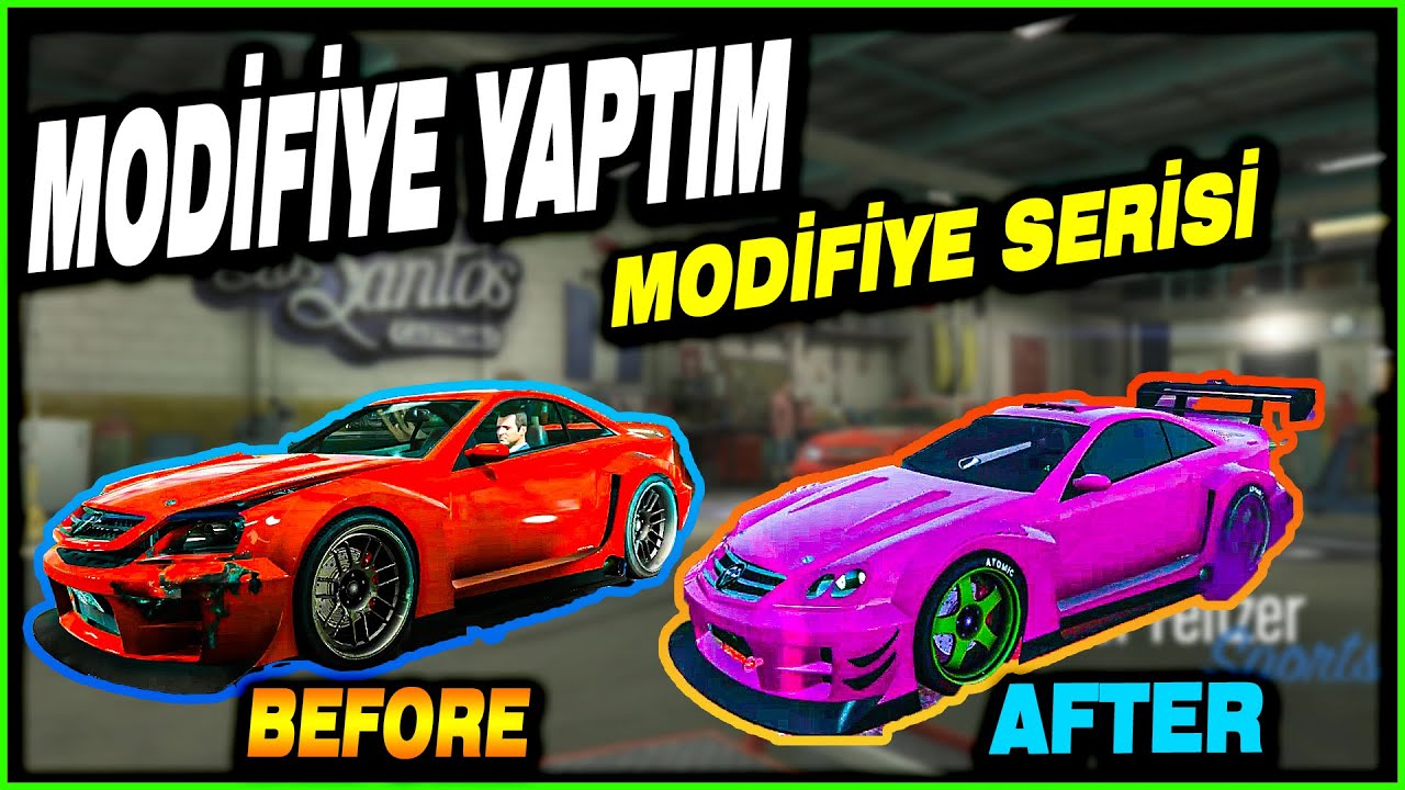 GTA 5 STORY MODE | ARABA MODİFİYE ETTİM - ARABA MODİFİYE ETME YERİ - MODİFİYE ARAÇ SERİSİ #1