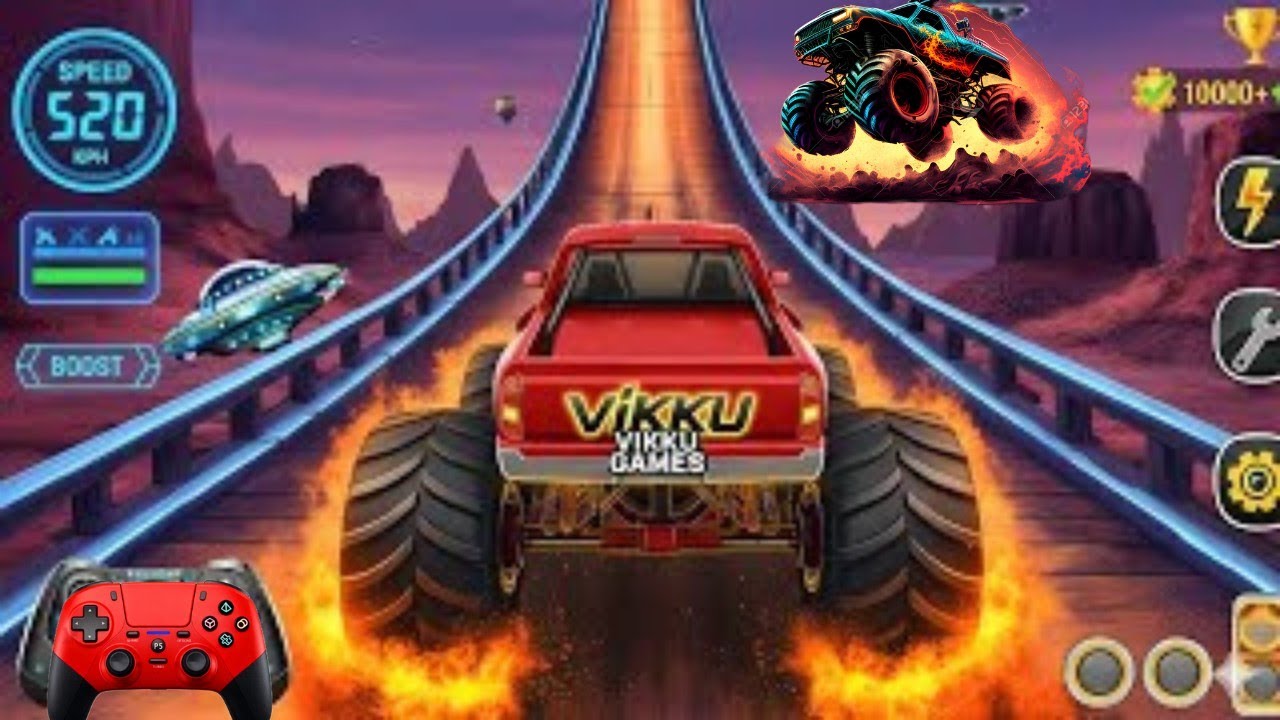 MONSTER TRUCK STUNTS MEGA RAMP 😱 || IMPOSSIBLE HIGH-SPEED JUMPS & CRAZY CRASHES 🚛🔥 PART 28