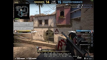 CSGO 1v4 clutch; AWP double kill