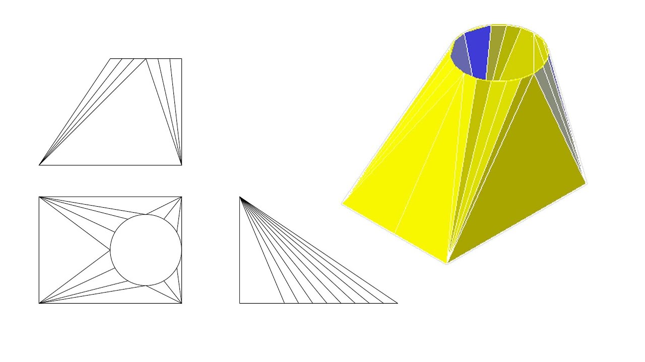 Khai Triển  Hình Gò  Bằng ( COMPA) hình chữ nhật lệch tâm