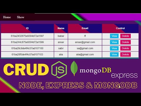 Part-1 Intro of Complete CRUD Application with Node, Express & MongoDB #1