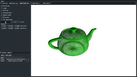 Demonstration of Bezier surface rendered with shaders