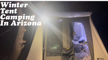 Winter Tent Camping With A 10