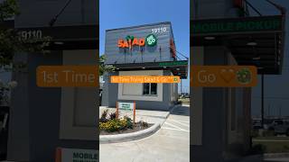 Trying ￼Salad & Go For The First Time. I Highly Recommend 🥗🧡#shorts #salad #healthy #summer #diet