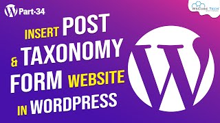 Learn to Insert and Taxonomy Form Website in WordPress