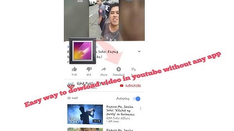 How to save youtube Video In Gallery without any app "Tagalog tutorial"