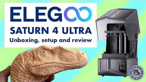 Elegoo Saturn 4 Ultra Unboxing, Set Up, Slicing, Printing and Review - 3D Printing a Dinosaur!