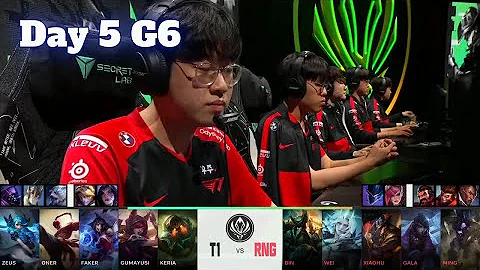T1 vs RNG - Day 5 LoL MSI 2022 Rumble Stage | T1 vs Royal Never Give Up full game