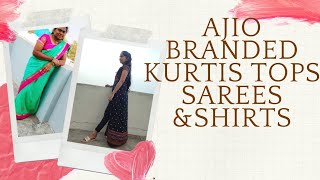 ajio branded Kurtis,tops,sarees and shirts collection#ajio#shoppiee#repost