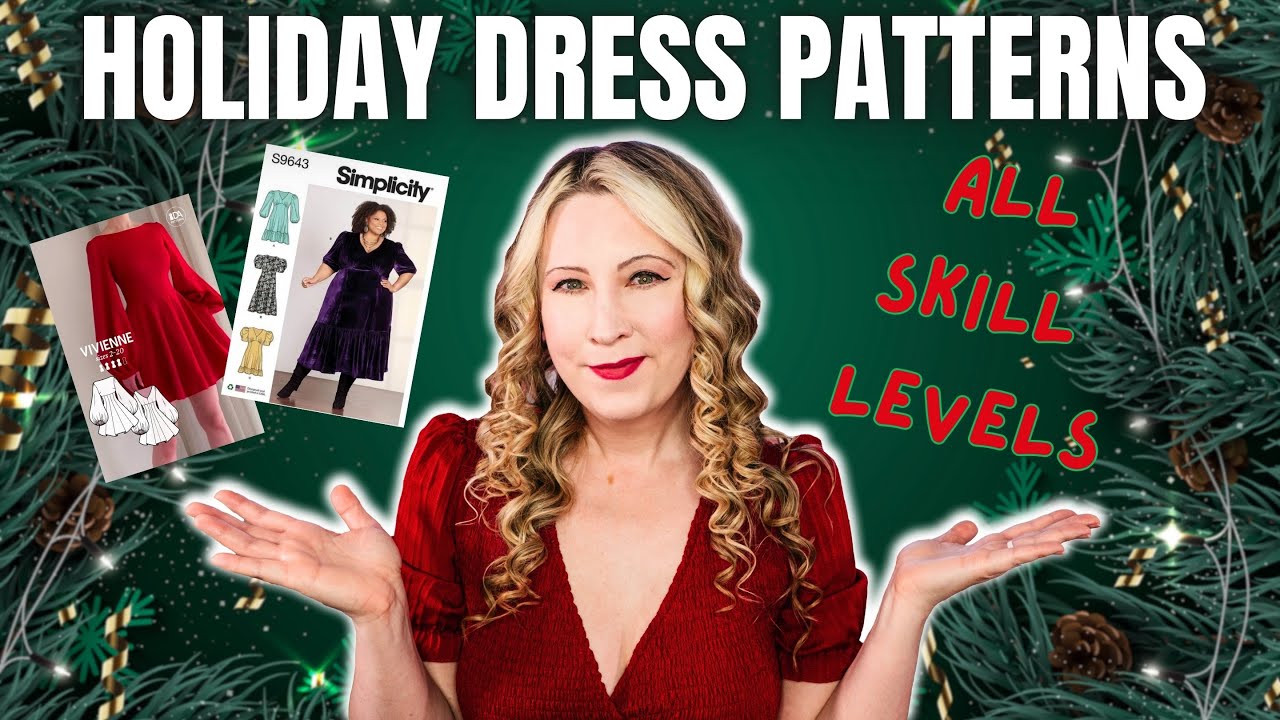 🎄25 выкроек для шитья праздничных платьев, которые стоит попробовать в этот праздничный сезон!