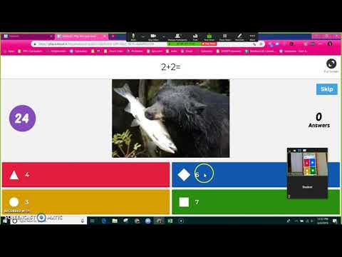 Playing Kahoot! on Zoom