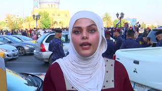 فتاة عراقية تطالب بالكشف عن قتلة المتظاهرين وتتساءل: لمن يبقى العراق للمعممين مثلا؟