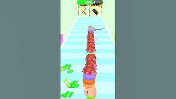 NOOB VS PRO VS HACKER || ICE CREAM STACK || ORANGE GAMING #shorts