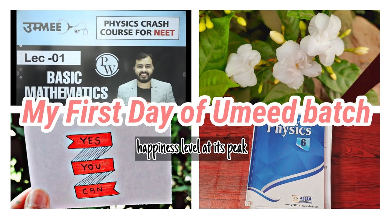 My First Day Of Umeed Batch By Pw Sir excitement Level At Its Peak 