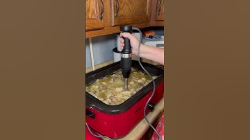 Rendering beef tallow to make beauty products.