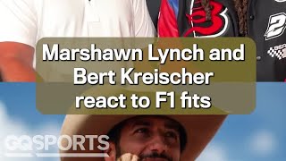 "This outfit is wearing him" Marshawn Lynch & Bert Kreischer Fit Check F1 Drivers