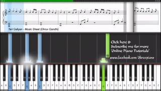 Teri Galiyan - Ek Villain (Piano Tutorial Lesson + MusicSheet + MIDI) - YouTube.mp4
