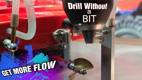 RC Boat Watercooling - How To Drill The Rudder Out For More Flow