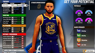 RELEASING STEPHEN CURRY Build In NBA 2K20! BEST SHOOTING Build+ 10 HOF BADGES