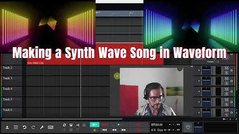 Making a Synthwave Song in WaveForm 13 Free Version - Tracktion Waveform Free Tutorial - Demo