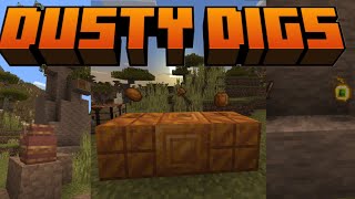 Dusty Digs GAMEPLAY! New Amber Ore And Block! New Archeology Ruins! Dusty Digs! Minecraft 1.20 Mod!