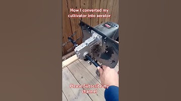 How I converted my cultivator into aerator #shorts #short #diy #how #howto #machine #garden #my #fy