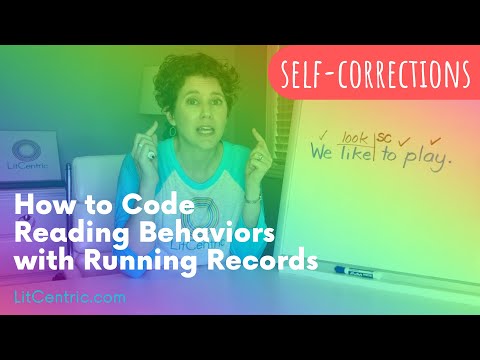 LEARN HOW TO CODE RUNNING RECORDS - self-corrections