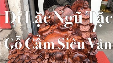 Di lặc ngũ tiểu gỗ cẩm lai-XƯỞNG TƯỢNG GỖ-ZALO:0355678885