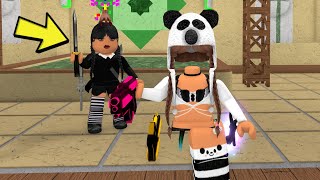 I Found WEDNESDAY Addams Teaming, SO I Made HER RAGE QUIT..(Murder Mystery 2) screenshot 5
