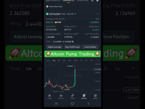 Altcoin Pump in Binance Futures Trading 🚀🚀🚀