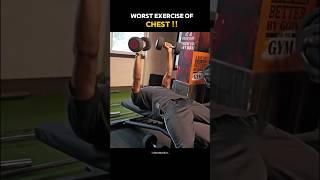 worst exercise for chest !! #gym #fatloss #exercise #fitness