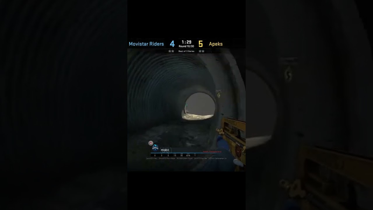 mopoz Overpass Monster One Way Smoke (CS:GO Tricks) 