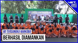 Operasi Tumpas Narkoba Di Polres Malang, Berhasil Amankan 90 Tersangka- NET. JATIM