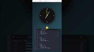 Luxury Analog Clock ⏰ | HTML CSS JavaScript #shorts #html #css #javascript